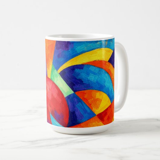 Colorful abstract Mug Koffiemok (Voorkant rechts)