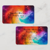 Colorful abstract nebula visitekaartje (Voorkant / Achterkant)