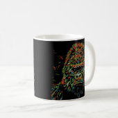 Colorful Abstract Neon Gorilla Koffiemok (Voorkant rechts)