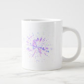 Colorful Abstract Neon Splash Grote Koffiekop (Rechts)