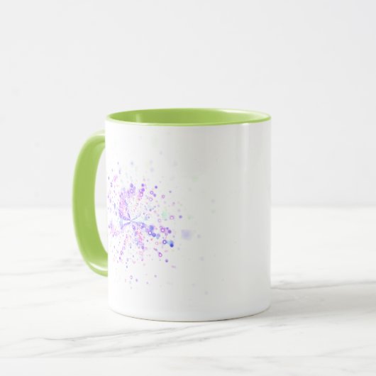 Colorful Abstract Neon Splash Mok (Voorkant links)