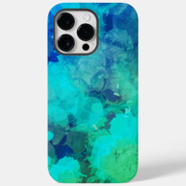Colorful Abstract Paars Blue Alcohol Ink Case-Mate iPhone 14 Pro Max Hoesje