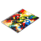 Colorful Abstract Parrots Tropical Birds Art  Notitieboek (Linkerzijde)