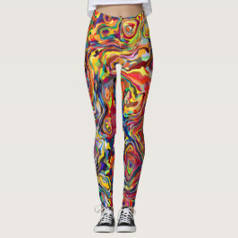 Colorful Abstract Patroon Leggings
