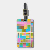 COLORFUL ABSTRACT PATTERN BAGAGELABEL (Voorkant verticaal)