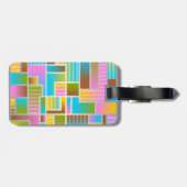 COLORFUL ABSTRACT PATTERN BAGAGELABEL (Achterkant horizontaal)