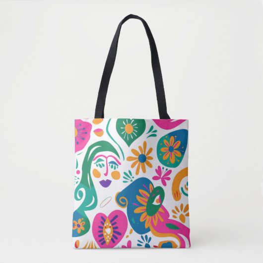 Colorful Abstract Pattern Canvas tas (Voorkant)
