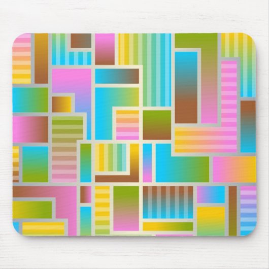 COLORFUL ABSTRACT PATTERN MUISMAT (Voorkant)