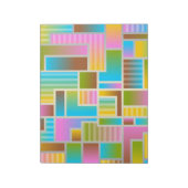 COLORFUL ABSTRACT PATTERN NOTITIEBLOK (Linkerzijde)