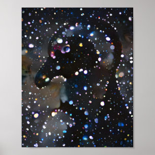 Colorful Abstract Penguin Poster