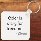 Colorful abstract pixel face sleutelhanger (Achterkant)