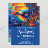 Colorful Abstract Psychedelic All Seing Eye Kaart (Voorkant / Achterkant)