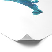 Colorful abstract Setter silhouette Poster (Hoek)