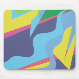 Colorful Abstract Shapes Mousepad Muismat