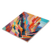 Colorful Abstract Southwestern Canyon Scenery Tegeltje (Zijkant)