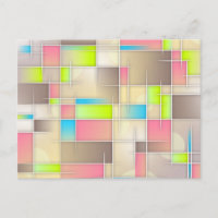 Colorful Abstract Squares Geometric Pattern