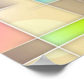 Colorful Abstract Squares Geometric Pattern Poster (Hoek)