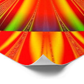 Colorful Abstract Starburst Artwork Wall Poster (Hoek)