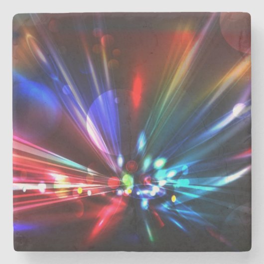 Colorful Abstract Starburst Explosion Stenen Onderzetter (Voorkant)