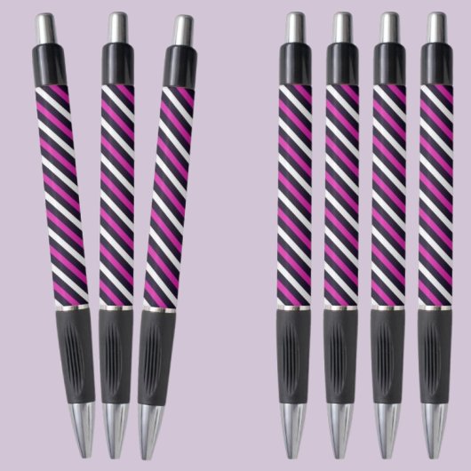 Colorful Abstract Stripes-patroon Pen