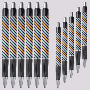 Colorful Abstract Stripes-patroon Pen