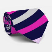 Colorful Abstract Stripes-patroon Stropdas (Opgerold)