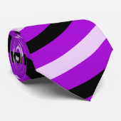 Colorful Abstract Stripes-patroon Stropdas (Opgerold)