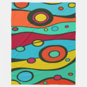 Colorful Abstract Surreal Art Illustration Pattern Fleece Deken (Voorkant)