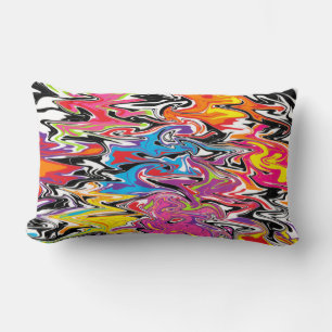 Colorful Abstract Swirl Kussen