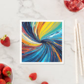 Colorful Abstract Swirl Servet (Insitu)