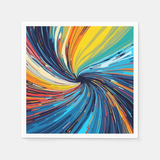 Colorful Abstract Swirl Servet (Voorkant)