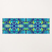 Colorful Abstract Symmetrical Fractal Patroon Yogamat (Voorkant (horizontaal))