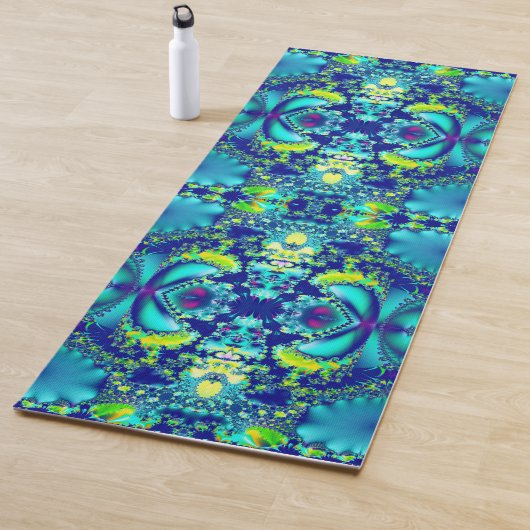 Colorful Abstract Symmetrical Fractal Patroon Yogamat (In situ)