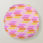 Colorful Abstract Throw Pillow Rond Kussen<br><div class="desc">This colorful abstract throw pillow adds a bold and artistic touch to modern home décor. Featuring a vibrant abstract design and a soft, comfortable feel, it works beautifully as a decorative accent on sofas, couches, or beds. The contemporary abstract style brings energy and personality to living rooms and cozy spaces,...</div>