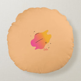 Colorful Abstract Throw Pillow Rond Kussen