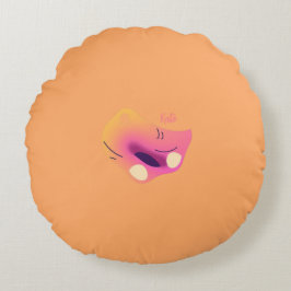 Colorful Abstract Throw Pillow Rond Kussen