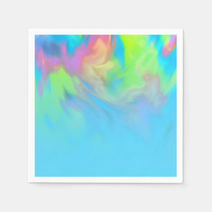 Colorful Abstract Tie Dye Ombre-ontwerp Servet