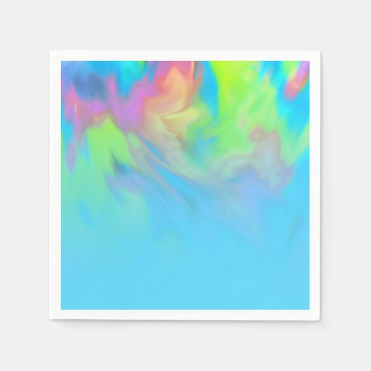 Colorful Abstract Tie Dye Ombre-ontwerp Servet (Voorkant)