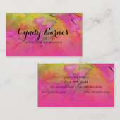 Colorful Abstract Tie Dye Patroon Visitekaartje (Voorkant / Achterkant)