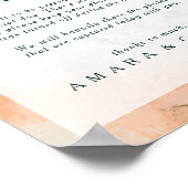 Colorful Abstract Unplugged Ceremony Sign Poster (Hoek)