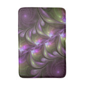 Colorful Abstract Violet Paars Khaki Fractal Art Badmat (Voorkant Verticaal)