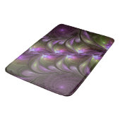 Colorful Abstract Violet Paars Khaki Fractal Art Badmat (Gekanteld)