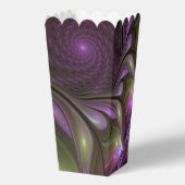 Colorful Abstract Violet Paars Khaki Fractal Art Bedankdoosjes (Achterkant)