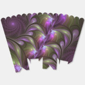 Colorful Abstract Violet Paars Khaki Fractal Art Bedankdoosjes (Ongevouwen)