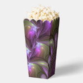 Colorful Abstract Violet Paars Khaki Fractal Art Bedankdoosjes (Popped)