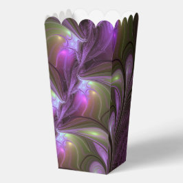 Colorful Abstract Violet Paars Khaki Fractal Art Bedankdoosjes