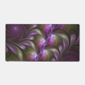 Colorful Abstract Violet Paars Khaki Fractal Art Bureaumat (Voorkant)