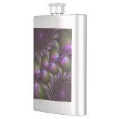 Colorful Abstract Violet Paars Khaki Fractal Art Flacon (Links)