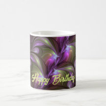 Colorful Abstract Violet Paars Khaki Fractal Art