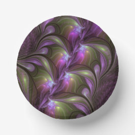Colorful Abstract Violet Paars Khaki Fractal Art Papieren Kommen